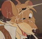  anthro basil_(disney) bodily_fluids bukkake clothed clothing cum cum_in_mouth cum_inside cum_on_ear cum_on_face cumshot disney ejaculation excessive_cum fur genital_fluids group headshot_portrait lizardlars male mammal mouse murid murine portrait rodent solo_focus tan_body tan_fur the_great_mouse_detective topwear vest 