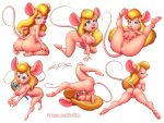  3_toes 4_fingers angle anthro anus areola between_breasts big_breasts blonde_hair blue_eyes breasts buckteeth butt chip_&#039;n_dale_rescue_rangers chip_(disney) disney eyelashes feet female fingers gadget_hackwrench genitals hair half-closed_eyes hi_res kneeling long_hair looking_at_viewer mammal mouse multiple_poses murid murine narrowed_eyes nipples nude open_mouth open_smile pink_nose pose pussy rodent scificat smile soles solo spread_legs spreading teasing teeth toes 
