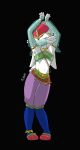  absurd_res ambiguous_gender anthro belly_dancer big_ears black_background blue_body blue_fur cinderace dancing eyes_closed fur hi_res link mr_fuwa nintendo pok&eacute;mon pok&eacute;mon_(species) red_body red_fur simple_background solo the_legend_of_zelda video_games white_body white_fur 