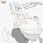  1:1 anthro breasts canid canine female fox furry hi_res imafetish mammal pregnant pregnant_female sam_(disambiguation) solo 