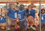  2022 anthro anus balls benjamin_clawhauser bottomless bovid bovine canid canine cheetah chief_bogo clothed clothing disney domestic_pig elephant elephantid equid equine felid feline female fox francine_pennington genitals group horse judy_hopps lagomorph laser_(artist) leporid male mammal mayor_swinton nick_wilde penis proboscidean pussy rabbit suid suina sus_(pig) true_buffalo ursid water_buffalo zootopia 