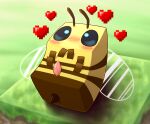  &lt;3 7nulls absurd_res arthropod bee bee_(minecraft) brown_body feral genitals hi_res hymenopteran insect male microsoft minecraft mojang penis solo video_games xbox_game_studios yellow_body 