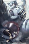  anthro anus ass_play buttplug cock_grab felid humanoid male mammal muscular muscular_anthro muscular_male pantherine plug_(sex_toy) sex_toy smile smiling_at_viewer solo tiger tight_ass zex 
