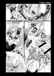  69 :&gt;= anus ass blush breasts censored cleavage cum cum_in_mouth doujinshi fellatio gokkun greyscale hatsune_miku hetero large_breasts long_hair monochrome nipples oral ouma_tokiichi penis pussy swallowing sweat tears twintails vocaloid 