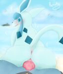  &lt;3 absurd_res anthro anus avian beach big_butt big_penis bird blue_body blue_eyes butt canid canine cloud duo eeveelution female feral first_person_view genitals glaceon hi_res humanoid_genitalia humanoid_pussy knot looking_at_viewer looking_back lucario male male/female mammal nintendo parooty penis pink_tongue pok&eacute;mon pok&eacute;mon_(species) pussy sea seaside sex tongue vaginal video_games water 
