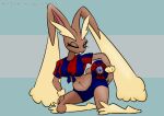  anthro arcatech ball clothed clothing female football_(ball) football_uniform lopunny nintendo pok&eacute;mon pok&eacute;mon_(species) solo tagme video_games 