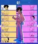  6+boys animated animated_gif arcade child commentary english_commentary full_body gameplay_mechanics kenoru light looking_at_viewer male_focus multiple_boys numbered original playing_games retro_artstyle short_hair tagme video_game 