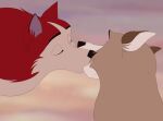  aleu_(balto) animated balto_(film) canid canine canis domestic_dog duo female female/female feral husky hybrid ishan jenna_(balto) kissing mammal nordic_sled_dog spitz universal_studios wolfdog 