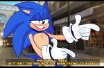  clothing dialogue english_text eulipotyphlan finger_gun foxieskullz gesture gloves green_eyes half-closed_eyes handwear hedgehog hi_res male mammal mostly_nude narrowed_eyes open_mouth reaction_image sega solo sonic_the_hedgehog sonic_the_hedgehog_(series) teeth text tongue 