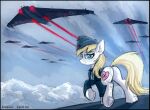  &lt;3 absurd_res aircraft aryanne_(character) atlas-66 blonde_hair blue_eyes clothing cutie_mark earth_pony equid equine fan_character flying hair hasbro hat headgear headwear hi_res horse mammal my_little_pony nazi pony swastika wolfenstein 