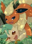  ambiguous_gender doggystyle duo eeveelution feral forest from_behind_position fur hi_res leafeon nintendo orange_body orange_fur outside penetration plant pok&eacute;mon pok&eacute;mon_(species) rumine sex tree video_games yellow_body yellow_fur 