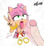  amy_rose anthro bodily_fluids breasts colored condom cum cum_in_pussy cum_inside duo edit eulipotyphlan excito fellatio female genital_fluids genitals hedgehog hi_res human makeup male mammal oral penile penis ring sega sex sexual_barrier_device sonic_the_hedgehog_(series) sweat sweatdrop tongue tongue_out 