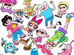  blonde_hair blooregard_q_kazoo blossom_(ppg) brown_footwear cartoon_network cat character_request chowder chowder_(series) codename:_kids_next_door courage_(character) courage_the_cowardly_dog danishi dexter dog finn_the_human foster&#039;s_home_for_imaginary_friends frankie_foster glasses gumball_watterson lazlo_(camp_lazlo) mandy_(grim_adventures) monkey nigel_uno powerpuff_girls red_hair smile steven_quartz_universe steven_universe sunglasses the_grim_adventures_of_billy_&amp;_mandy 