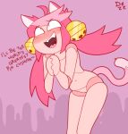  animate_inanimate anthro dezz dialogue doll felid feline female genitals hair hi_res humanoid living_doll mad_mew_mew mammal mew_mew_(undertale) nude pink_hair pussy solo teeth text undertale undertale_(series) video_games 