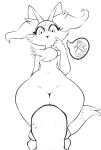  anthro bodily_fluids box_(hajimeyou654) braixen canid canine carrying cute_fangs duo eyelashes eyes_closed faceless_character faceless_male featureless_crotch female front_view fur gesture human human_on_anthro inner_ear_fluff interspecies looking_at_another looking_down low-angle_view male male/female mammal monochrome nintendo on_shoulders open_mouth pointing pok&eacute;mon pok&eacute;mon_(species) side_view simple_background solo_focus standing stick sweat sweatdrop thick_thighs tuft video_games white_background wide_hips 
