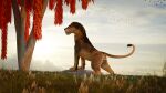  3d_(artwork) 3danimal 3dart 3dartwork 3dferal 3dlion animal_genitalia balls bigcat digital_media_(artwork) felid feline feral fur genitals hair hi_res lion male mammal pantherine realistic ruark solo 