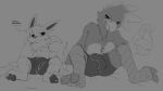  absurd_res anthro avian bird duo eeveelution hi_res jetta_the_jolteon jolteon male male/male mammal miau nintendo pok&eacute;mon pok&eacute;mon_(species) taylor_vee video_games 