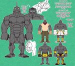  anthro anthrofied boxing boxing_gloves clothing elemental_creature handwear hi_res hunter-husky male mineral_fauna model_sheet muscular muscular_male nintendo nipples onix pok&eacute;mon pok&eacute;mon_(species) pok&eacute;morph reptile rock rock_creature scalie sport video_games 