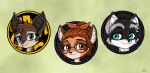  ailurid anthro aub&eacute;pine_maybell_(ocerydia) bad_guy_cafe black_body black_fur blue_eyes brown_body brown_eyes brown_fur brown_hair chibi chiropteran eyewear female fur glasses grey_body grey_fur group hair hi_res lemony_roses male mammal procyonid raccoon red_panda sully_kerrigan trio ty_dieter_(ocerydia) ziegelzeig 