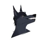  anthro black_body black_fur black_hair canid canine canis eye_scar facial_scar fangs fur grin hair l-mafia-l male mammal portrait scar skoll_(skoll666) smile solo teeth wolf yellow_eyes 