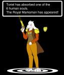  absurd_res anthro bovid caprine clothed clothing english_text female fur goat hi_res looking_at_viewer mammal mimic12455 simple_background smile solo soul text toriel undertale undertale_(series) video_games white_body white_fur 