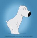  animated anthro brian_griffin butt canid canine canis domestic_dog family_guy letodoesart looking_at_viewer male mammal nude solo twerking 