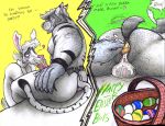  anthro bovid caprine duo easter egg egg_in_ass egg_insertion felid fellatio goat holidays lube_in_ass male male/male mammal oral oviposition pantherine penile sex tiger yagi_b. yagi_b._(artist) 