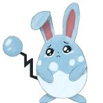  ambiguous_gender azumarill black_eyes blue_body blush bodily_fluids crying elfri feral lagomorph leporid long_ears looking_up low_res mammal multicolored_body nintendo pok&eacute;mon pok&eacute;mon_(species) rabbit solo solo_focus spots tears two_tone_body video_games 