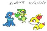  fennekin pokemon popplio snivy tagme 