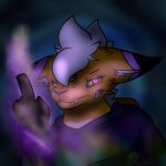  angry anthro canid canine clothing felid feline fox gesture ghostfex22_(artist) ghostfex_(character) hoodie hybrid hypnosis hypnotic_eyes looking_at_viewer male mammal middle_finger mind_control pantherine smoke solo tiger topwear 
