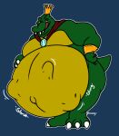  abdominal_bulge anthro belly big_belly crocodile crocodilian crocodylid crown donkey_kong_(series) hand_on_stomach king_k._rool licking licking_lips male male_pred nintendo reptile scalie snozzy tongue tongue_out video_games vore 