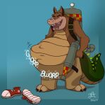  abdominal_bulge activision anthro belly big_belly canid canine canis crash_bandicoot_(series) crocodile crocodilian crocodylid dingo dingodile hi_res jett_ailchu-92 male mammal open_mouth reptile rumbling_stomach same_size_vore scalie tongue tongue_out video_games vore 