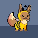  adevio animated bee_costume conditional_dnp digital_media_(artwork) eevee low_res nintendo pixel_(artwork) pok&eacute;mon pok&eacute;mon_(species) video_games 