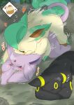  absurd_res ambiguous_gender ambiguous_penetration black_body eeveelution espeon feral feral_on_feral group hi_res leafeon nintendo penetration pink_body pok&eacute;mon pok&eacute;mon_(species) sex sleeping trio umbreon video_games yellow_body 