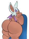  anthro big_breasts big_butt breasts butt chiropteran female green_eyes hi_res huge_breasts huge_butt looking_at_viewer mammal nondelismell rouge_the_bat sega solo sonic_the_hedgehog_(series) thick_thighs wide_hips wings 