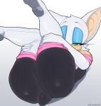  anthro armwear big_butt butt chiropteran clothing elbow_gloves female gatotorii gloves handwear hi_res high_heels leggings legwear mammal pose rouge_the_bat sega solo sonic_the_hedgehog_(series) text tight_clothing url 