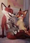  2022 absurd_res anthro bedroom_eyes canid canine cuckold disney facial_piercing female female_penetrated fox fur genitals green_eyes group hi_res judy_hopps lagomorph larger_male leporid looking_at_another male male/female male_penetrating male_penetrating_female mammal narrowed_eyes nick_wilde nose_piercing nose_ring owen_(amadose) penetration penis piercing purple_eyes qupostuv35 rabbit seductive size_difference smaller_female smaller_penetrated smile teeth trio zootopia 