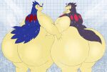  anthro big_butt blue_body blue_fur bubble_butt butt butt_grab don_(megacoolbear) duo fur hand_on_butt hi_res hisuian_typhlosion huge_butt hyper hyper_butt male male/male megacoolbear_(artist) nintendo nude overweight overweight_anthro overweight_male pok&eacute;mon pok&eacute;mon_(species) rear_view regional_form_(pok&eacute;mon) selfcest shower square_crossover thick_thighs typhlosion video_games wet 