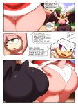  amy_rose anthro big_butt bodysuit breasts butt butt_grab chiropteran clothing comic dress duo eulipotyphlan female frown gesture hand_on_butt hedgehog hi_res mammal rouge_the_bat sega skinsuit smile sonic_the_hedgehog_(series) text thick_thighs tight_clothing walking waving zaviel 