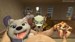  3d_(artwork) age_difference anal anal_penetration bed bird_dog blue_eyes bodily_fluids brown_body brown_fur bulldog canid canine canis chase_(paw_patrol) cockapoo cum cum_in_mouth cum_in_pussy cum_inside cum_on_tongue dalmatian deltaflame digital_media_(artwork) domestic_dog everest_(paw_patrol) eyelashes female feral fingering first_person_view fur furniture genital_fluids genitals german_shepherd grey_body grey_fur grou_sex group herding_dog hi_res human hunting_dog husky labrador looking_at_viewer male male/female male/male mammal marshall_(paw_patrol) mastiff mixed_breed molosser nordic_sled_dog oral pastoral_dog paw_patrol penetration penis purple_body purple_fur retriever rocky_(paw_patrol) rubble_(paw_patrol) size_difference skye_(paw_patrol) source_filmmaker spitz tan_body tan_fur teeth tongue tongue_out vaginal vaginal_fingering white_body white_fur young zuma_(paw_patrol) 