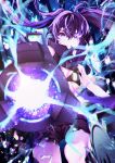  1girl absurdres bikini bikini_top_only black_hair black_rock_shooter black_rock_shooter:_dawn_fall black_rock_shooter_(character) blue_eyes firing highres looking_at_viewer mikaduki_3636 short_shorts shorts solo swimsuit twintails 