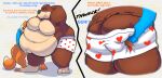  absurd_res anthro banjo-kazooie banjo_(banjo-kazooie) butt conker conker&#039;s_bad_fur_day duo hi_res inflatingskunk male male/male mammal overweight rareware rodent sciurid ursid video_games weight_gain 