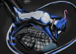  absurd_res choker dragon golecko goth hi_res jewelry latex male necklace owen rubber shapeshifter shiny_(disambiguation) sleek solo stretching tail tongue transformation water 