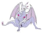  anthro bakugan bakugan_(series) bakugan_battle_brawlers breasts dragon female genitals masturbation pussy scalie solo tail tickling unknown_artist wavern wings wyvern 