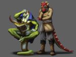  absurd_res anthro book confusion dragon dreg duo enthu_(mamaubear) hi_res lizard magic male mamaubear pirate red_(mamaubear) reptile scalie spell spellbook tentacles 