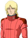  1boy blonde_hair blue_eyes char_aznable game_cg gundam non-web_source official_art quattro_vageena scar solo super_robot_wars super_robot_wars_30 zeta_gundam 