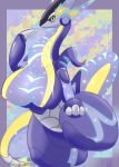  2022 absurd_res anthro big_breasts breasts bronyant claws dragon female hi_res legendary_pok&eacute;mon looking_at_viewer miraidon nintendo nude pok&eacute;mon pok&eacute;mon_(species) smile solo video_games 