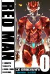  1boy absurdres clenched_hand cover cover_page ebi_(il14021) fake_cover glowing glowing_eyes highres looking_at_viewer male_focus manga_cover parody power_armor redman redman_(character) science_fiction solo style_parody tokusatsu ultra_series ultraman_(hero&#039;s_comics) ultraman_suit yellow_eyes 