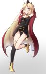  absurdres asymmetrical asymmetrical_legwear bangs cosplay ereshkigal_(fate) ereshkigal_(fate)_(cosplay) fate/grand_order fate_(series) highres leotard mordred_(fate) mordred_(fate/apocrypha) parted pendreon thighhighs uneven_legwear 