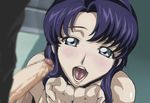  1girl blue_eyes blue_hair blush cecile_croomy censored code_geass cupping_hands hetero open_mouth penis solo_focus third-party_edit warainaku 